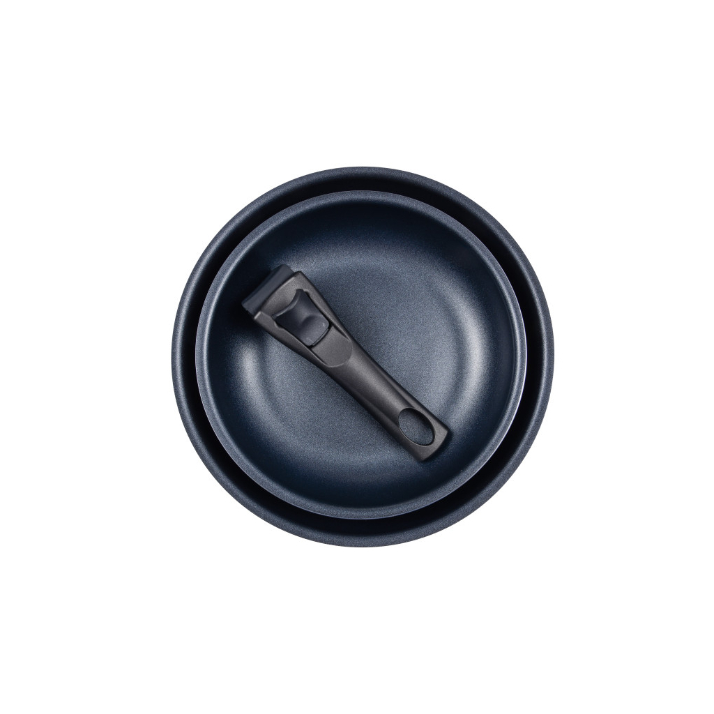 Набір сковорідок Bergner Click & cook, зі знімною ручкою, 22/26 см, червоний (BG-31605-RD) - фото 3 Набір сковорідок Bergner Click & cook, зі знімною ручкою, 22/26 см, червоний (BG-31605-RD) - фото 3