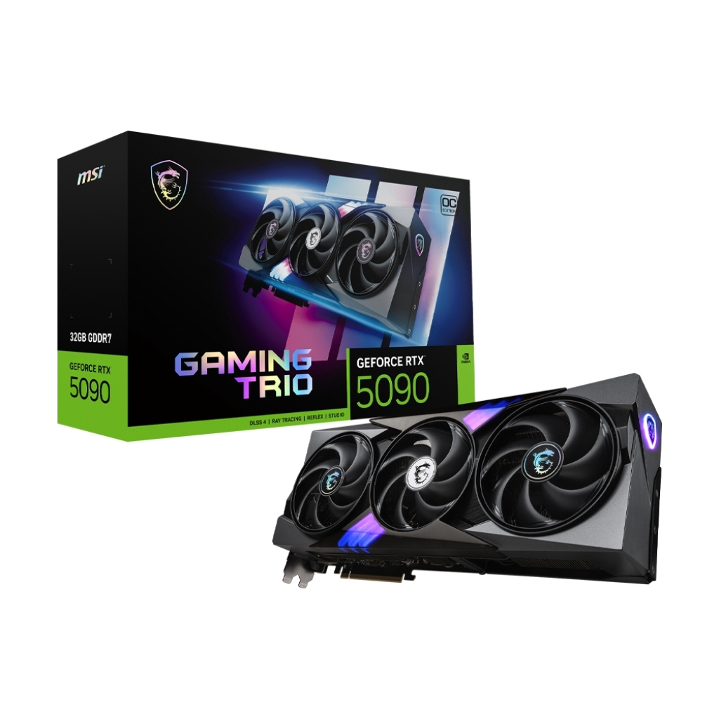 Відеокарта MSI GeForce RTX5090 32GB GAMING TRIO OC (RTX 5090 32G GAMING TRIO OC) - фото 5 Відеокарта MSI GeForce RTX5090 32GB GAMING TRIO OC (RTX 5090 32G GAMING TRIO OC) - фото 5