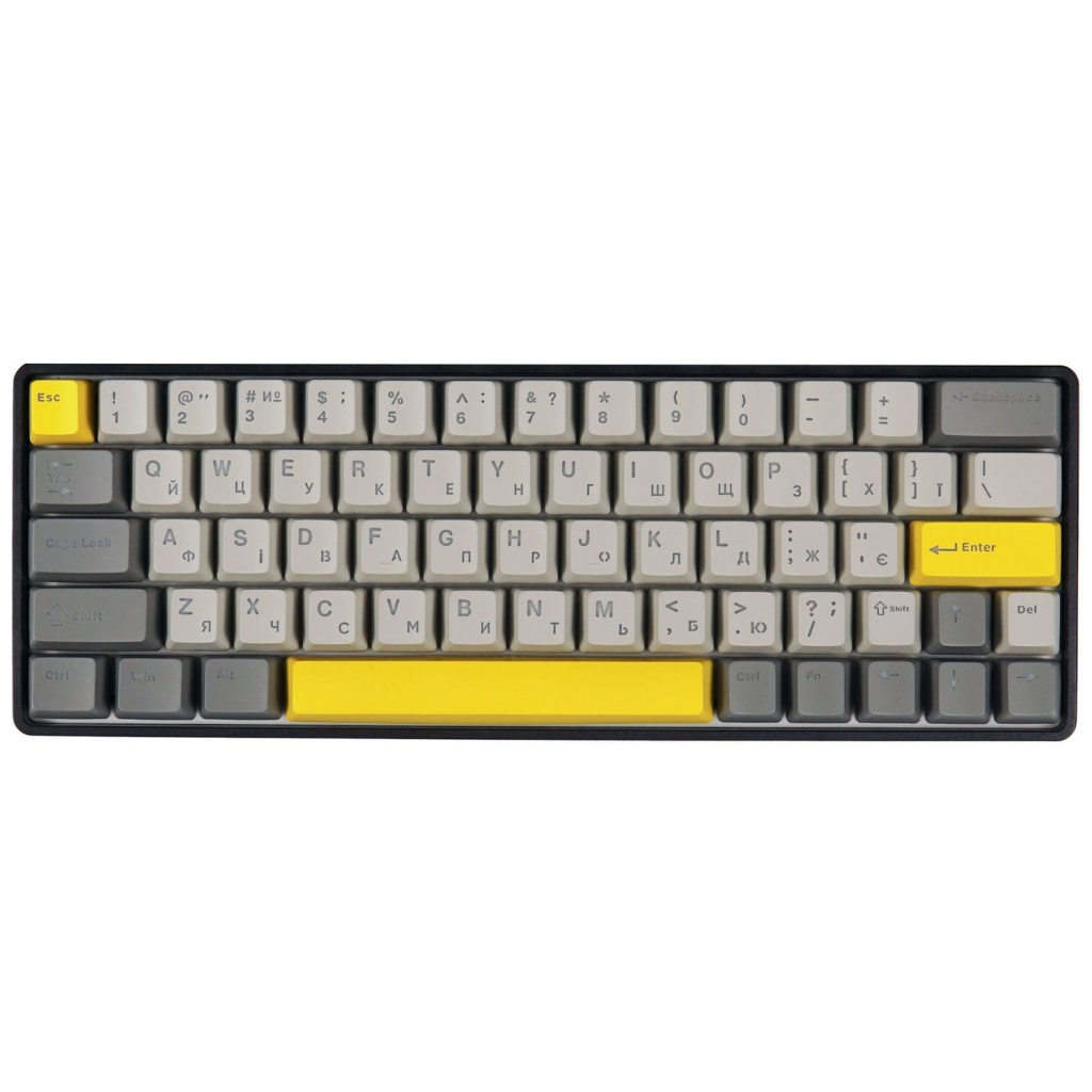 Клавіатура Epomaker EP64 60 Mulan Switch Hot-Swap RGB Wireless/Bluetooth/USB UA Black (EP64-B-M) - фото 1