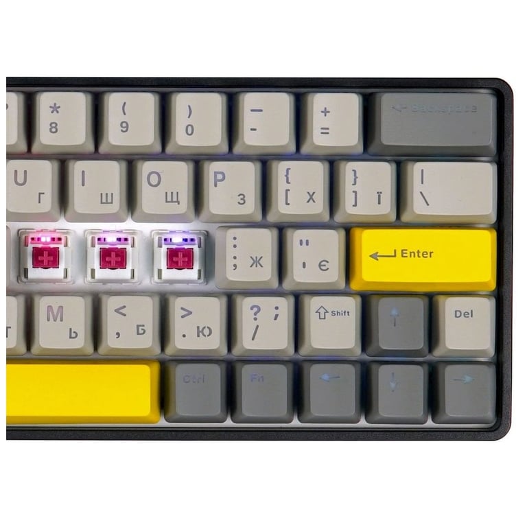 Клавіатура Epomaker EP64 60 Mulan Switch Hot-Swap RGB Wireless/Bluetooth/USB UA Black (EP64-B-M) - фото 3