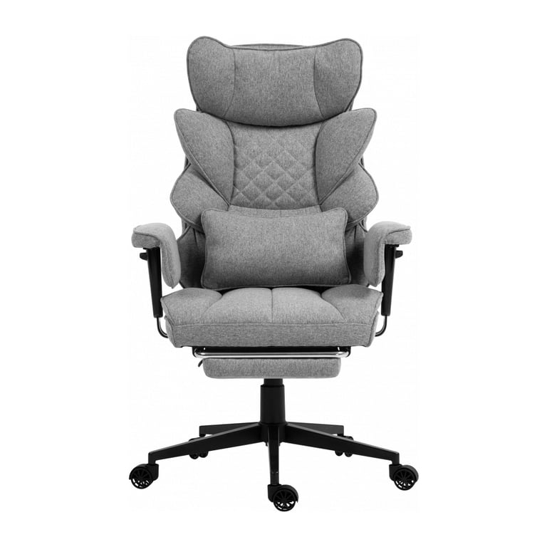 Офісне крісло GT Racer B-2511 Gray (B-2511 Fabric Gray) - фото 2