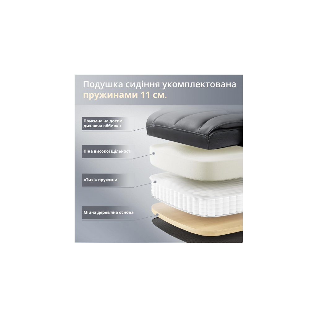 Офісне крісло GT Racer B-2511 Gray (B-2511 Fabric Gray) - фото 4 Офісне крісло GT Racer B-2511 Gray (B-2511 Fabric Gray) - фото 4