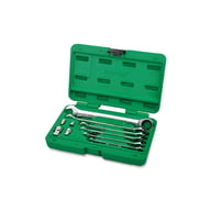 Ключ Toptul комбінований з тріскачкою 10шт. 8-19мм + перехідники (GAAI1004) - фото 1