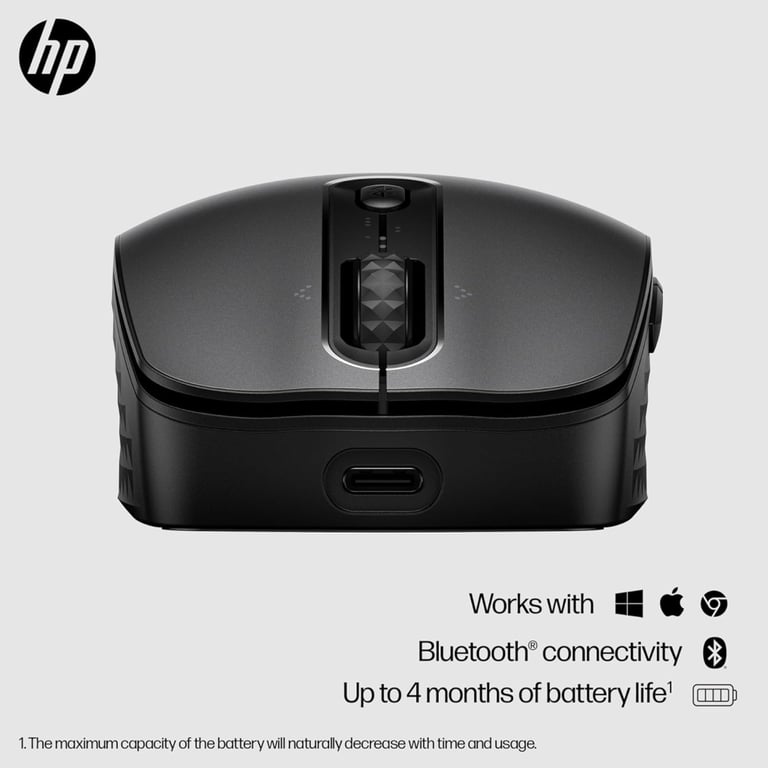 Мишка HP 690 Rechargeable Bluetooth Black (7M1D4AA) - фото 2
