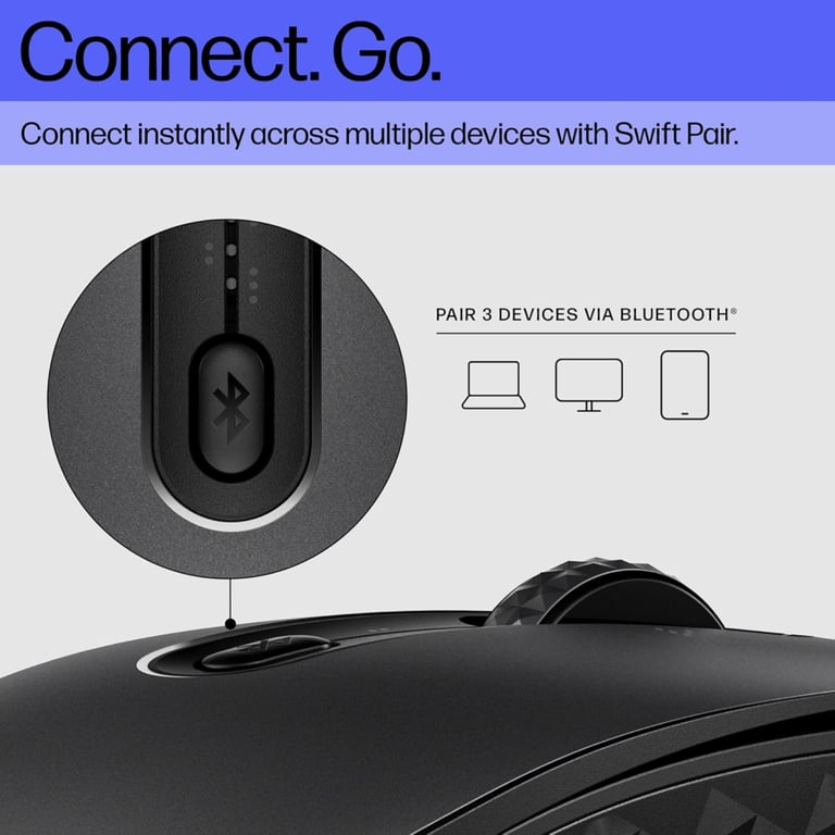 Мишка HP 690 Rechargeable Bluetooth Black (7M1D4AA) - фото 6