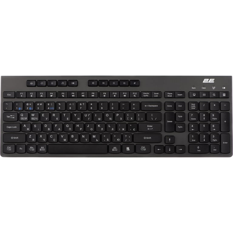 Клавіатура 2E KS280 Wireless/Bluetooth Black-Gray (2E-KS280WBGR_UA) - фото 1