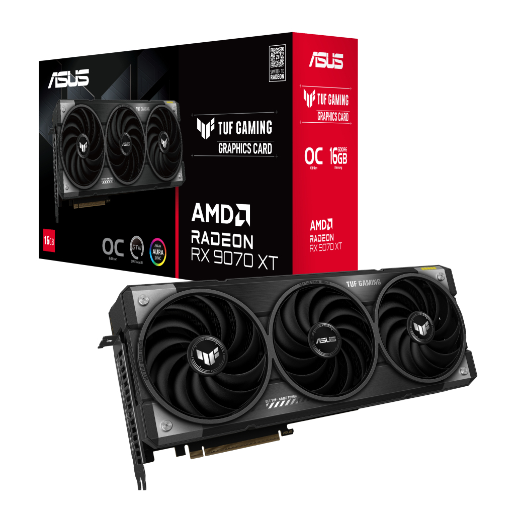 Відеокарта ASUS Radeon RX 9070 XT 16Gb TUF OC GAMING (TUF-RX9070XT-O16G-GAMING) - фото 10 Відеокарта ASUS Radeon RX 9070 XT 16Gb TUF OC GAMING (TUF-RX9070XT-O16G-GAMING) - фото 10