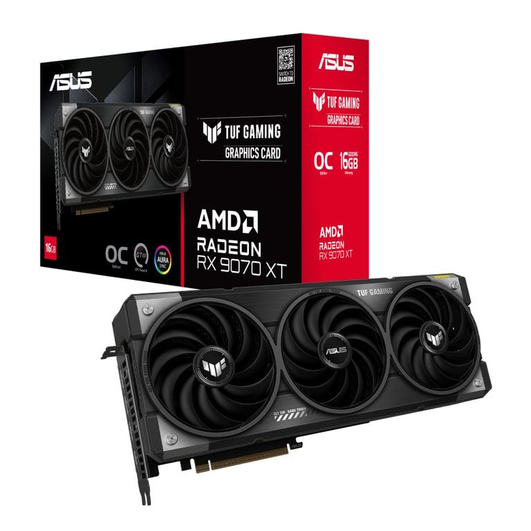 Відеокарта ASUS Radeon RX 9070 XT 16Gb TUF OC GAMING (TUF-RX9070XT-O16G-GAMING) - фото 10