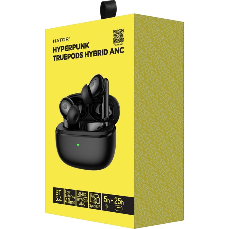 Навушники Hator Truepods Hybrid ANC Black (HTA431) - фото 5