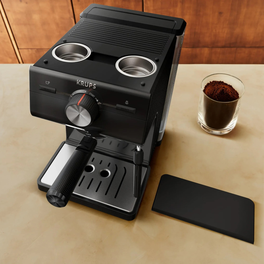 Ріжкова кавоварка еспресо Krups XP381810 - фото 6 Ріжкова кавоварка еспресо Krups XP381810 - фото 6