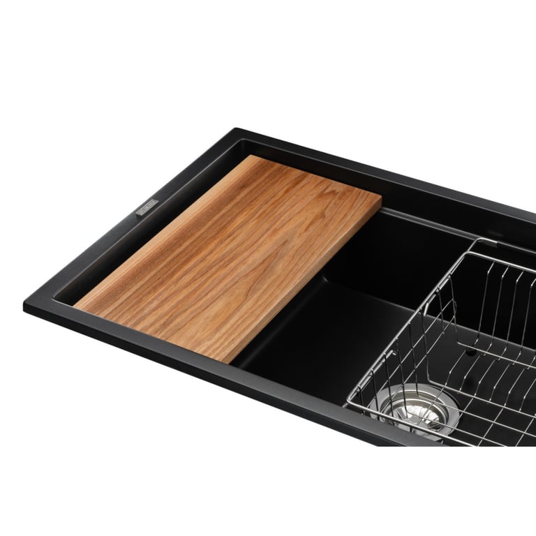 Мийка кухонна GRANADO Basic Artes black shine (+ змішувач Campo LUX inox + дозатор Redondo inox + коши (ksg1101) - фото 4