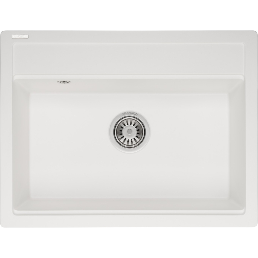 Мийка кухонна GRANADO ARTES white з сифоном (gr3605) - фото 1 Мийка кухонна GRANADO ARTES white з сифоном (gr3605) - фото 1