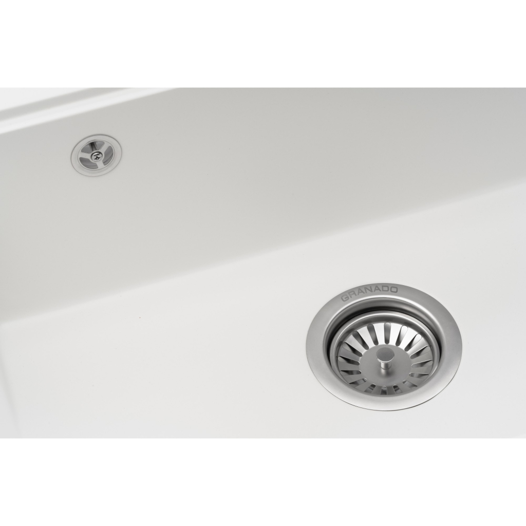 Мийка кухонна GRANADO ARTES white з сифоном (gr3605) - фото 5 Мийка кухонна GRANADO ARTES white з сифоном (gr3605) - фото 5