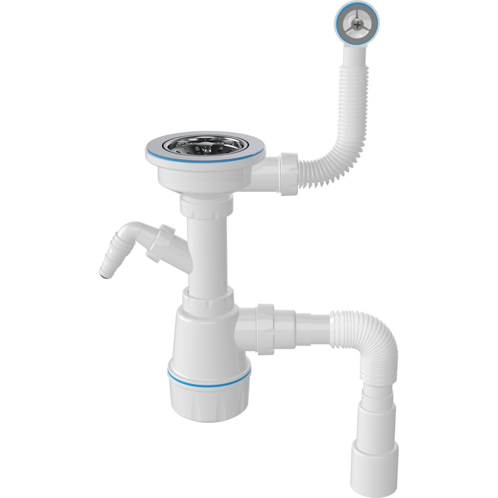 Мийка кухонна GRANADO ARTES white з сифоном (gr3605) - фото 6 Мийка кухонна GRANADO ARTES white з сифоном (gr3605) - фото 6