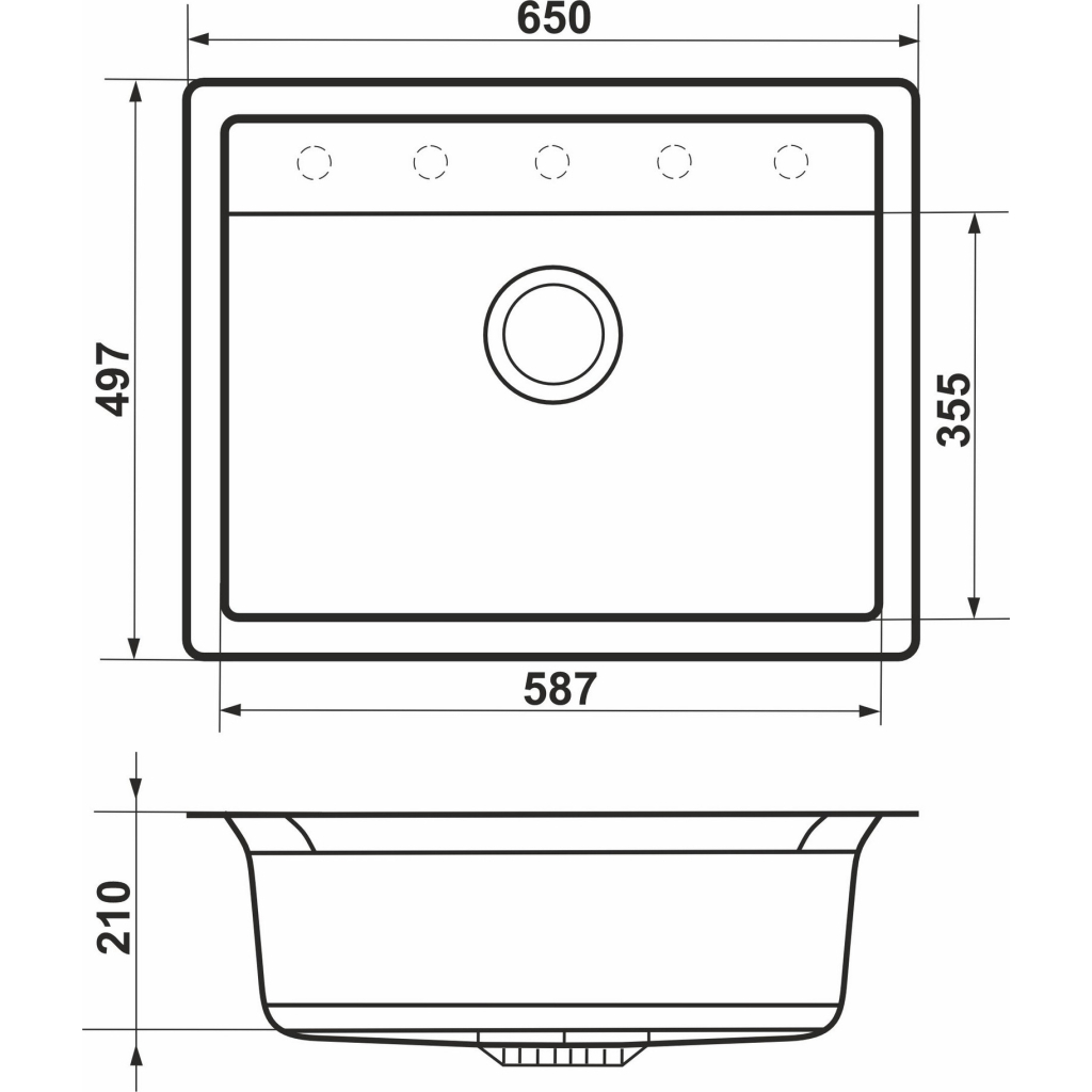 Мийка кухонна GRANADO ARTES white з сифоном (gr3605) - фото 7 Мийка кухонна GRANADO ARTES white з сифоном (gr3605) - фото 7