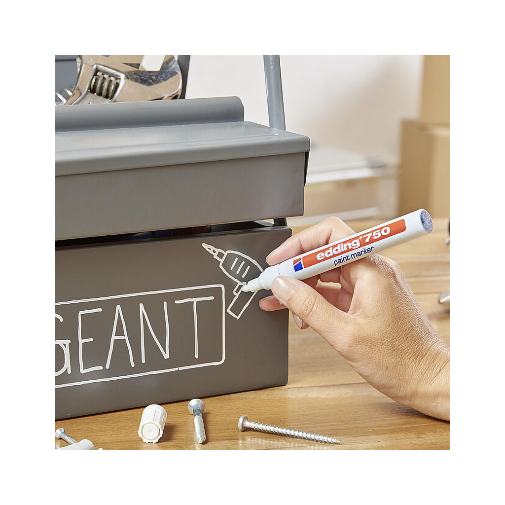 Маркер Edding Paint 2-4 мм круглий золотий (e-750/53) - фото 3 Маркер Edding Paint 2-4 мм круглий золотий (e-750/53) - фото 3