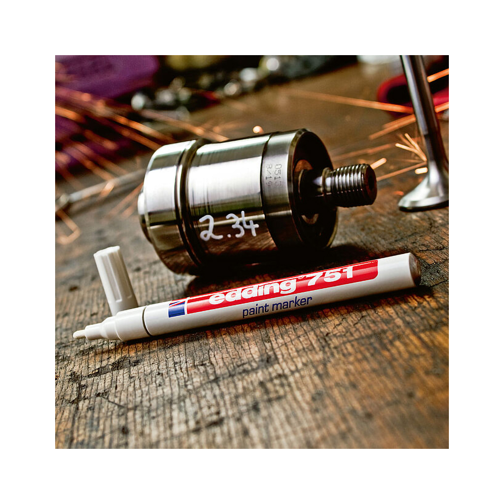 Маркер Edding Paint 1-2 мм круглий зелений (e-751/04) - фото 2 Маркер Edding Paint 1-2 мм круглий зелений (e-751/04) - фото 2