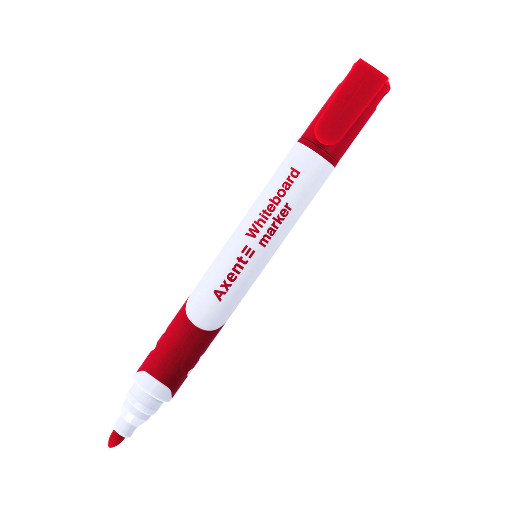 Маркер Axent для сухостираємих дошок Comfort Grip 2 мм круглих Червоний (2552-06-A) - фото 1 Маркер Axent для сухостираємих дошок Comfort Grip 2 мм круглих Червоний (2552-06-A) - фото 1