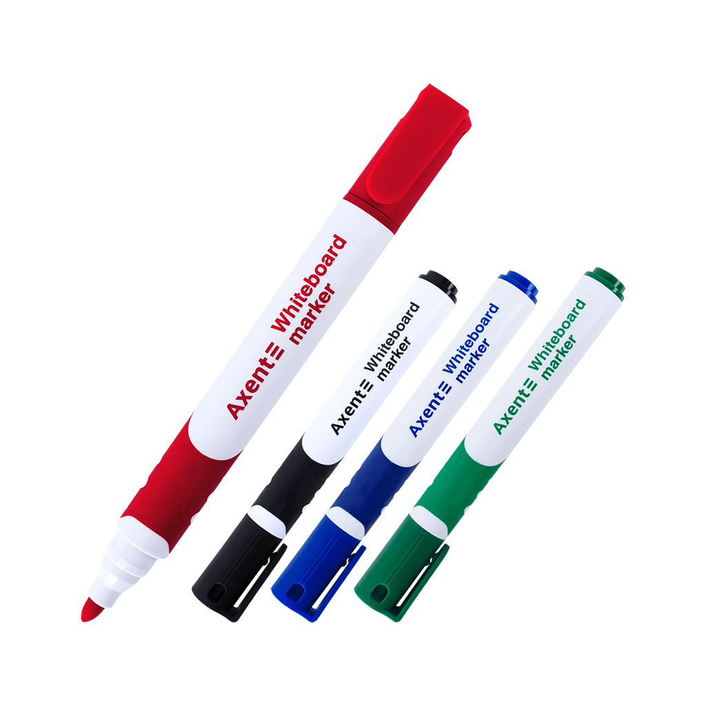 Маркер Axent набір для сухостираємих дошок Comfort Grip 2 мм круглих 4 шт (2552-40-A) - фото 1