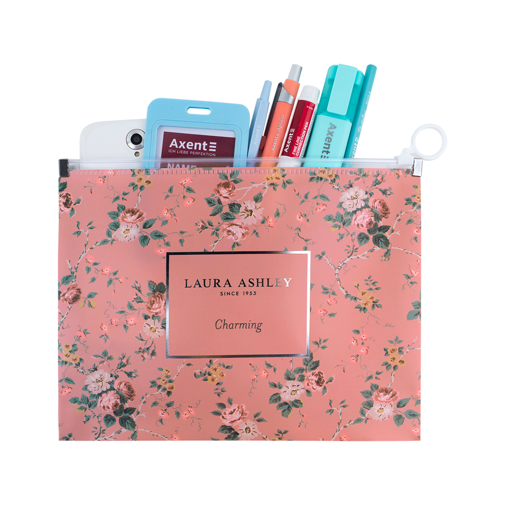 Папка на блискавці Axent zip-lock А5 Laura Ashley, Charming (1498-30-A) - фото 3 Папка на блискавці Axent zip-lock А5 Laura Ashley, Charming (1498-30-A) - фото 3