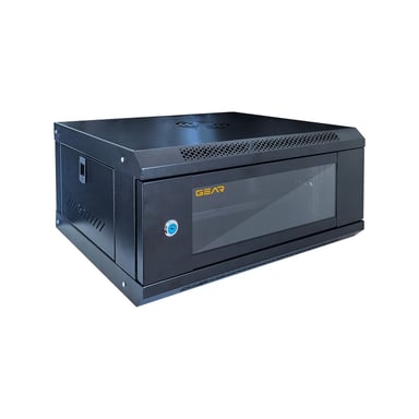 Шафа настінна GEAR 4U 19%27%27 600x600x240 мм, black (GWMSN-4U-600-600)