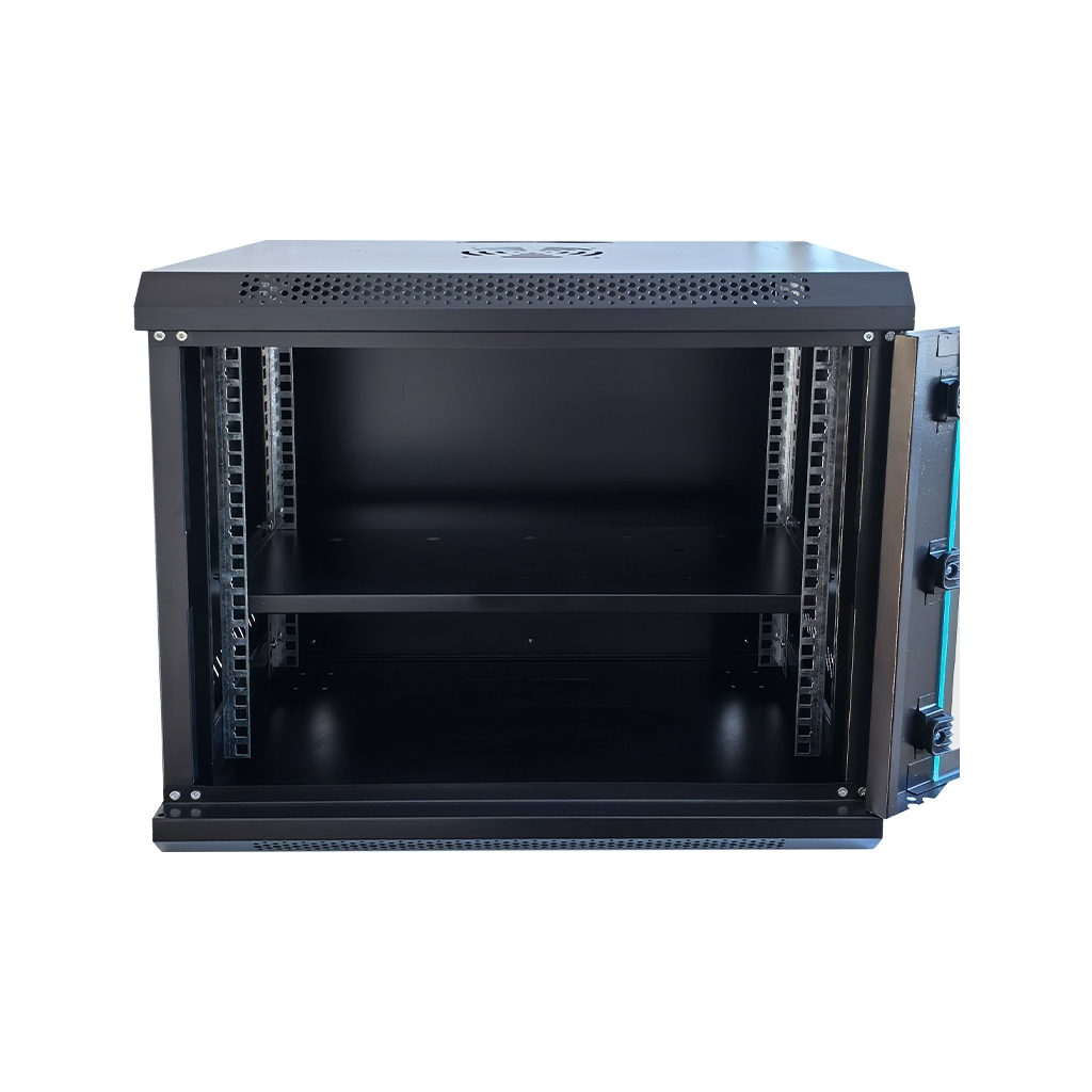 Шафа настінна GEAR 9U 19'' 600x600x450 мм, + полка 19", black (GWMSN-9U-600-600) - фото 3 Шафа настінна GEAR 9U 19'' 600x600x450 мм, + полка 19", black (GWMSN-9U-600-600) - фото 3