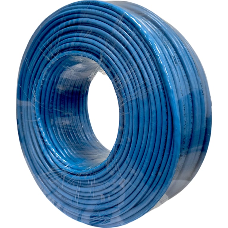 Кабель мережевий GEAR FTP 100м, cat.5e, CCA(25), 4*2*0,51, PVC, indoor, blue (GEC-FTPCCA25051100) - фото 2