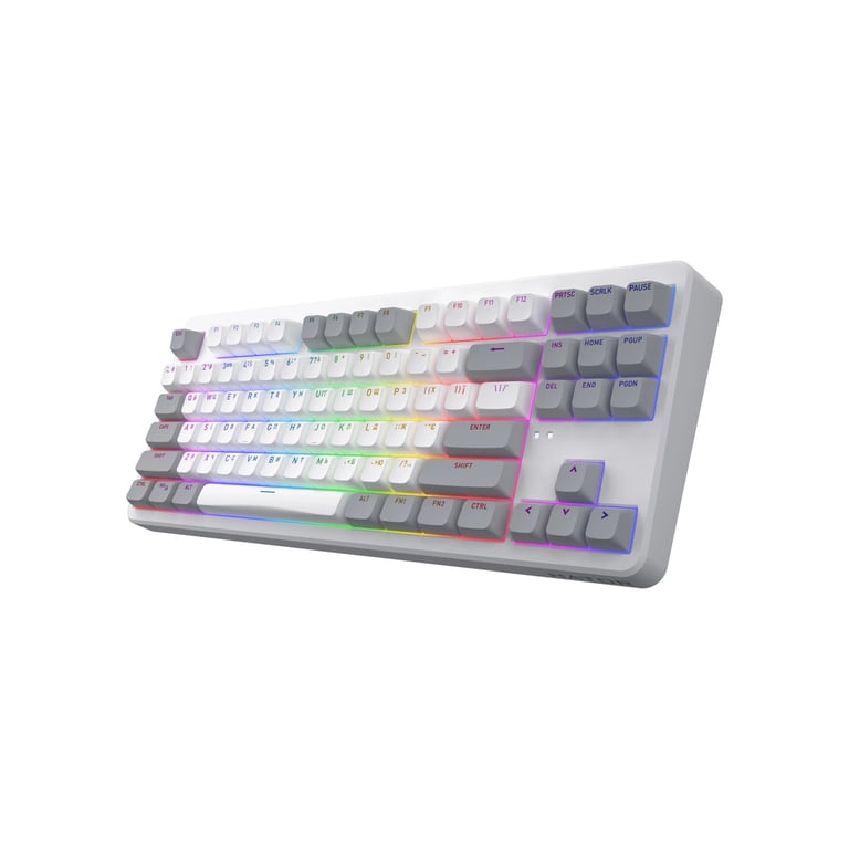 Клавіатура Hator Rockfall 3 Mecha TKL QMK/VIA Orange Wireless White (HTK851UA) - фото 3