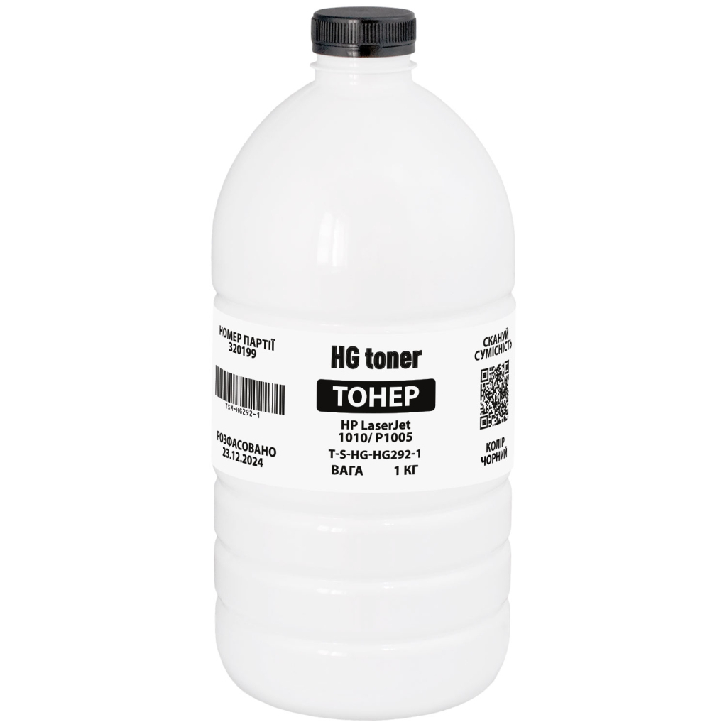 Тонер HP LJ 1010/P1005, 1 кг HG (TSM-HG292-1) - фото 1