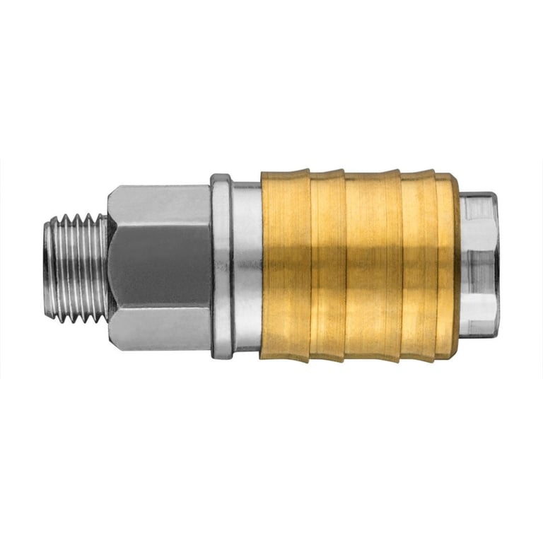 Конектор для шланга Neo Tools муфта швидкознімна пневматична, 1/4", 16бар, нержавіюча сталь, латунь (12-635) - фото 2