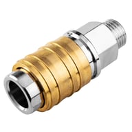 Конектор для шланга Neo Tools муфта швидкознімна пневматична, 1/4", 16бар, нержавіюча сталь, латунь (12-635) - фото 3