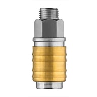 Конектор для шланга Neo Tools муфта швидкознімна пневматична, 1/4", 16бар, нержавіюча сталь, латунь (12-635) - фото 5