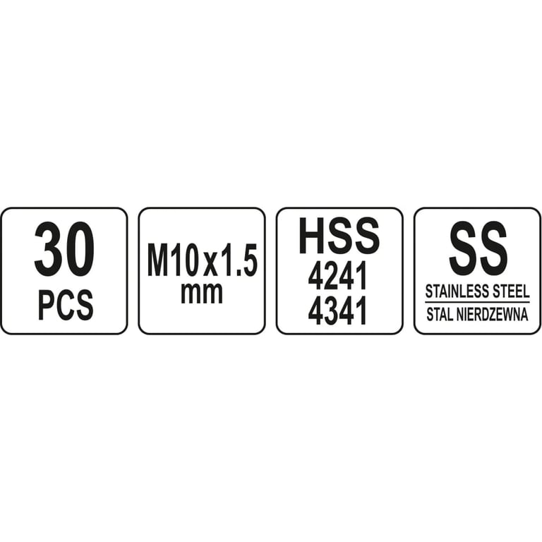 Набір інструментів Yato для ремонту різьби M10x1, 5 (YT-17634) - фото 4