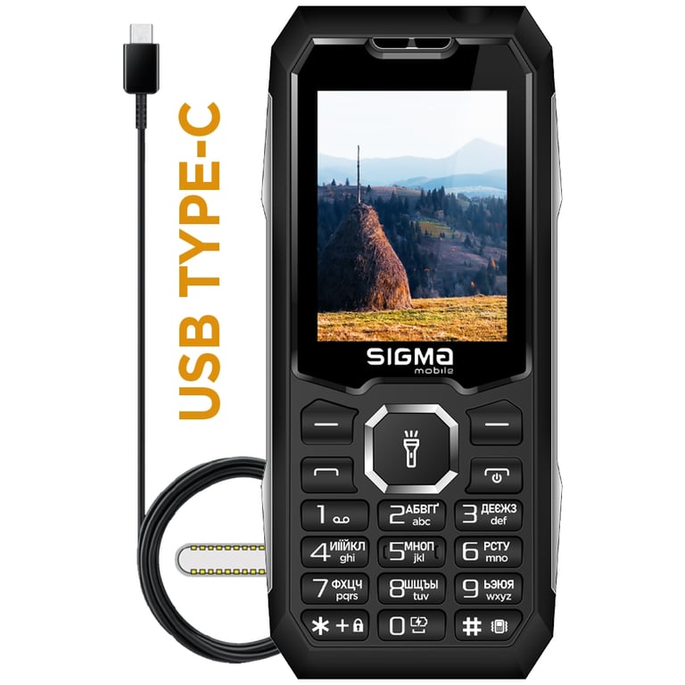 Мобільний телефон Sigma X-style 341 BRO Type-C Black (4827798368411) - фото 2