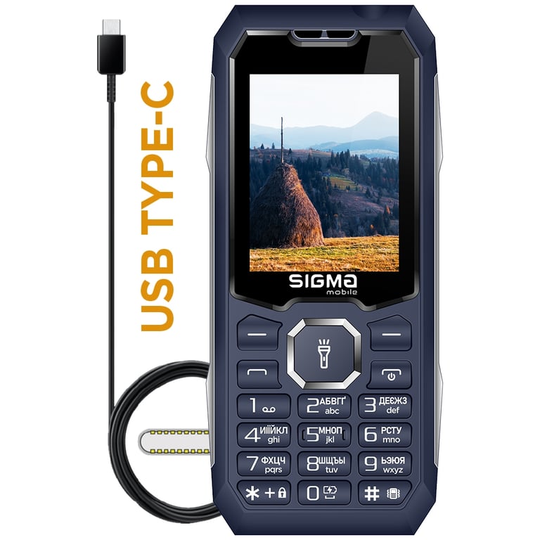 Мобільний телефон Sigma X-style 341 BRO Type-C Blue (4827798368428) - фото 2