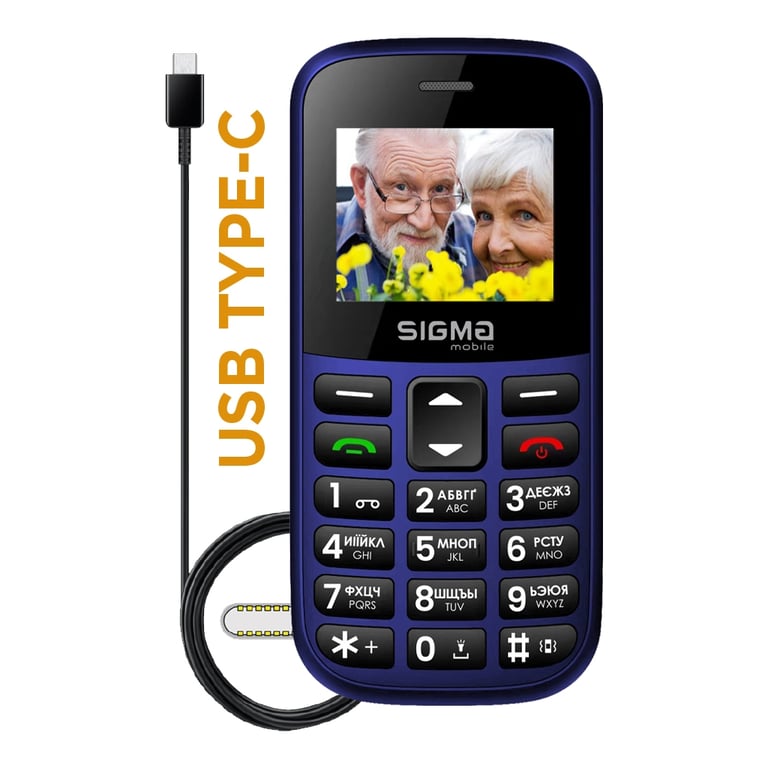 Мобільний телефон Sigma Comfort 50 EASY TYPE-C Blue (4827798585238) - фото 2