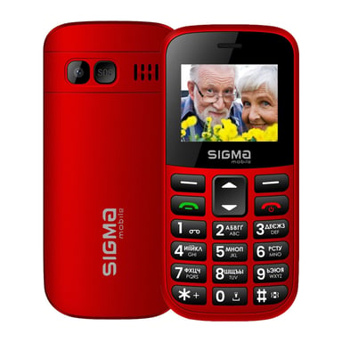 Мобільний телефон Sigma Comfort 50 EASY TYPE-C Red (4827798585221) - фото 1
