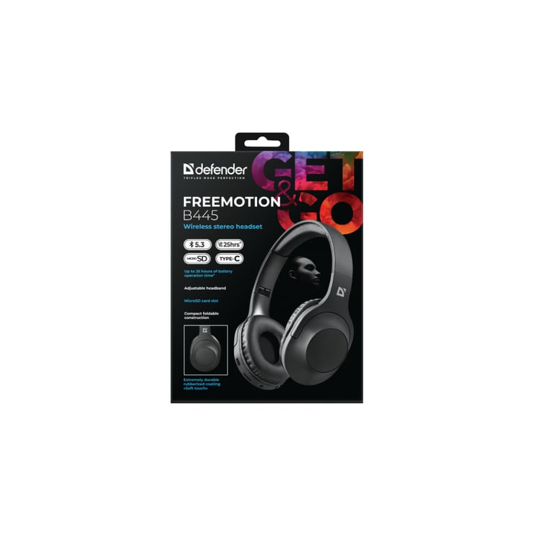 Навушники Defender FreeMotion B445 Bluetooth Black (63445) - фото 11