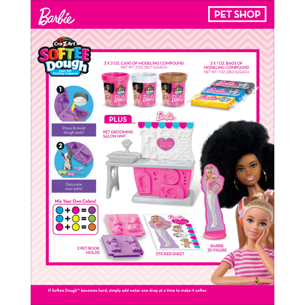 Набір для творчості Cra-Z-Art Barbie Тісто для ліплення , Зоомагазин з формами, набір 10од (34041CRA) - фото 7 Набір для творчості Cra-Z-Art Barbie Тісто для ліплення , Зоомагазин з формами, набір 10од (34041CRA) - фото 7