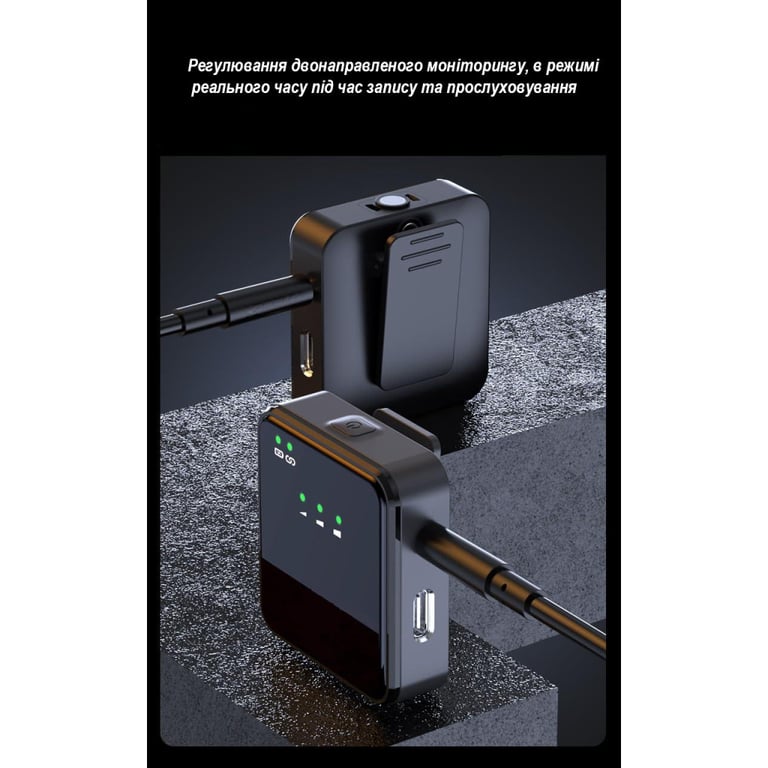 Мікрофон XoKo K100 Lightning-Type-C 2 шт. (K100-BK) - фото 12