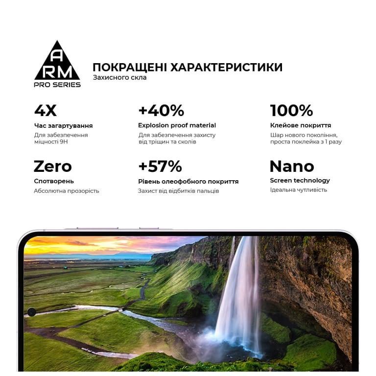 Скло захисне Armorstandart Pro Samsung A56 5G Black (ARM82612) - фото 5
