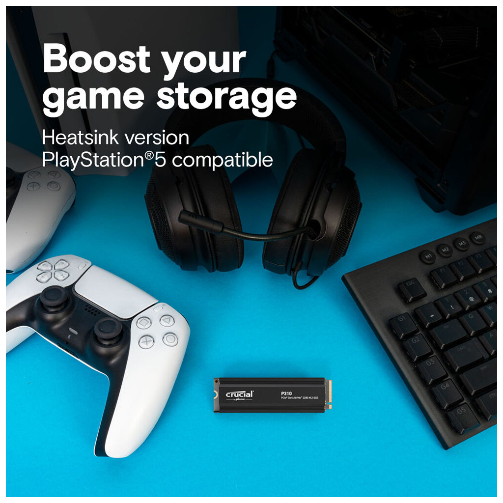 Накопичувач SSD M.2 2280 2TB P310 with heatsink Micron (CT2000P310SSD5) - фото 4 Накопичувач SSD M.2 2280 2TB P310 with heatsink Micron (CT2000P310SSD5) - фото 4