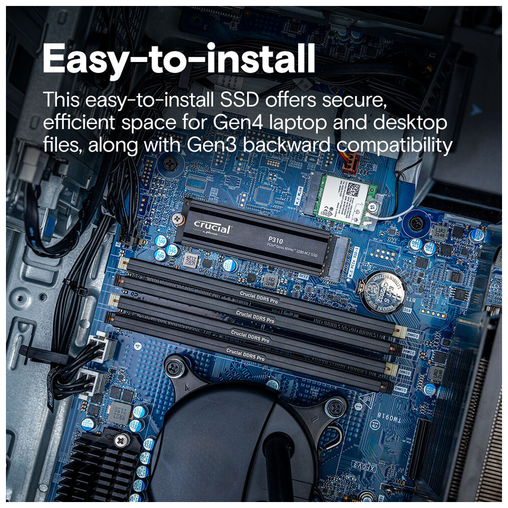 Накопичувач SSD M.2 2280 2TB P310 with heatsink Micron (CT2000P310SSD5) - фото 5 Накопичувач SSD M.2 2280 2TB P310 with heatsink Micron (CT2000P310SSD5) - фото 5