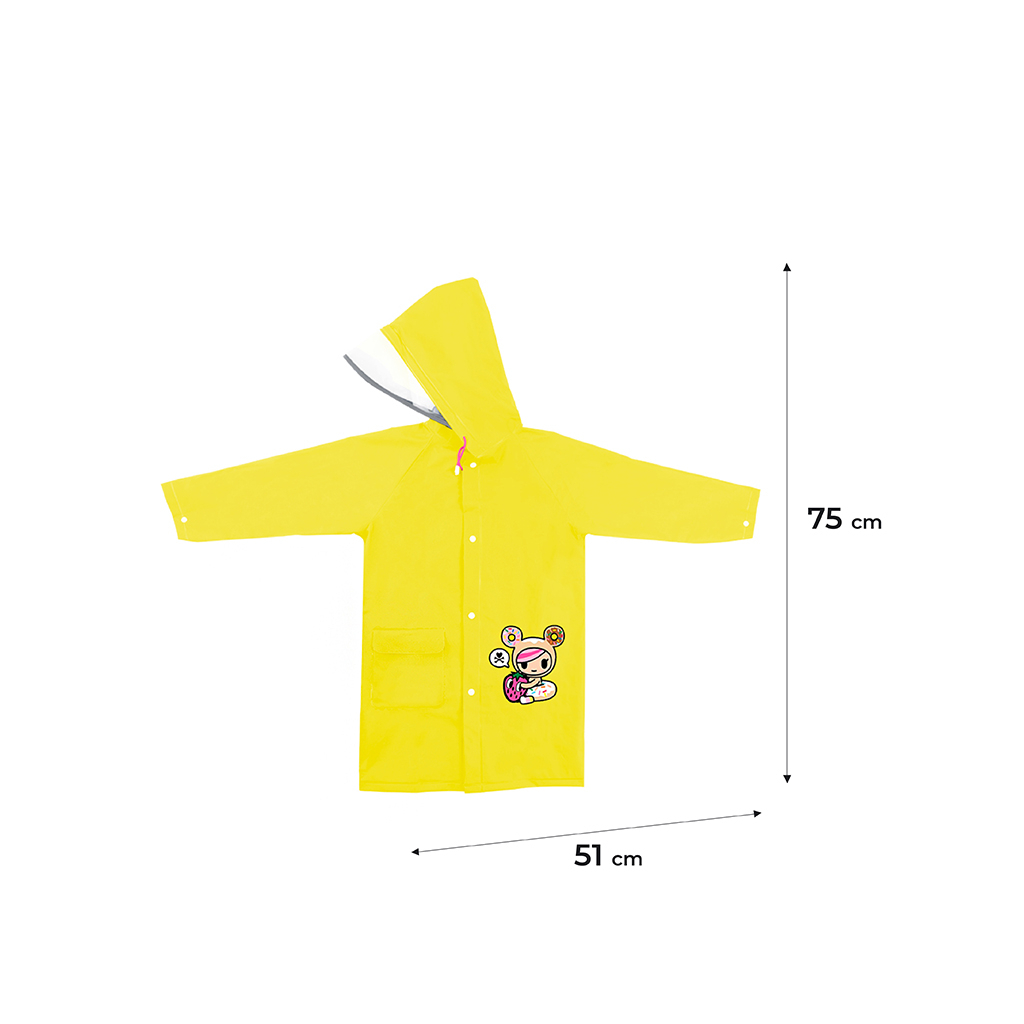 Дощовик дитячий Kite Тokidoki M 130-145 см Жовтий (TK24-2600M) - фото 2 Дощовик дитячий Kite Тokidoki M 130-145 см Жовтий (TK24-2600M) - фото 2
