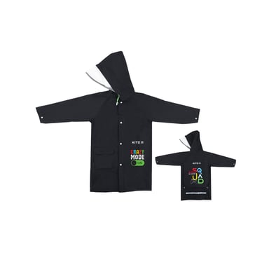 Дощовик дитячий Kite Crazy mode S 115-130 см Чорний (K24-2600S) - фото 1