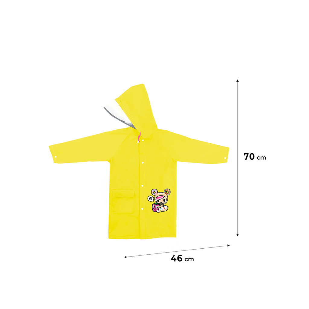 Дощовик дитячий Kite Тokidoki S 115-130 см Жовтий (TK24-2600S) - фото 2 Дощовик дитячий Kite Тokidoki S 115-130 см Жовтий (TK24-2600S) - фото 2