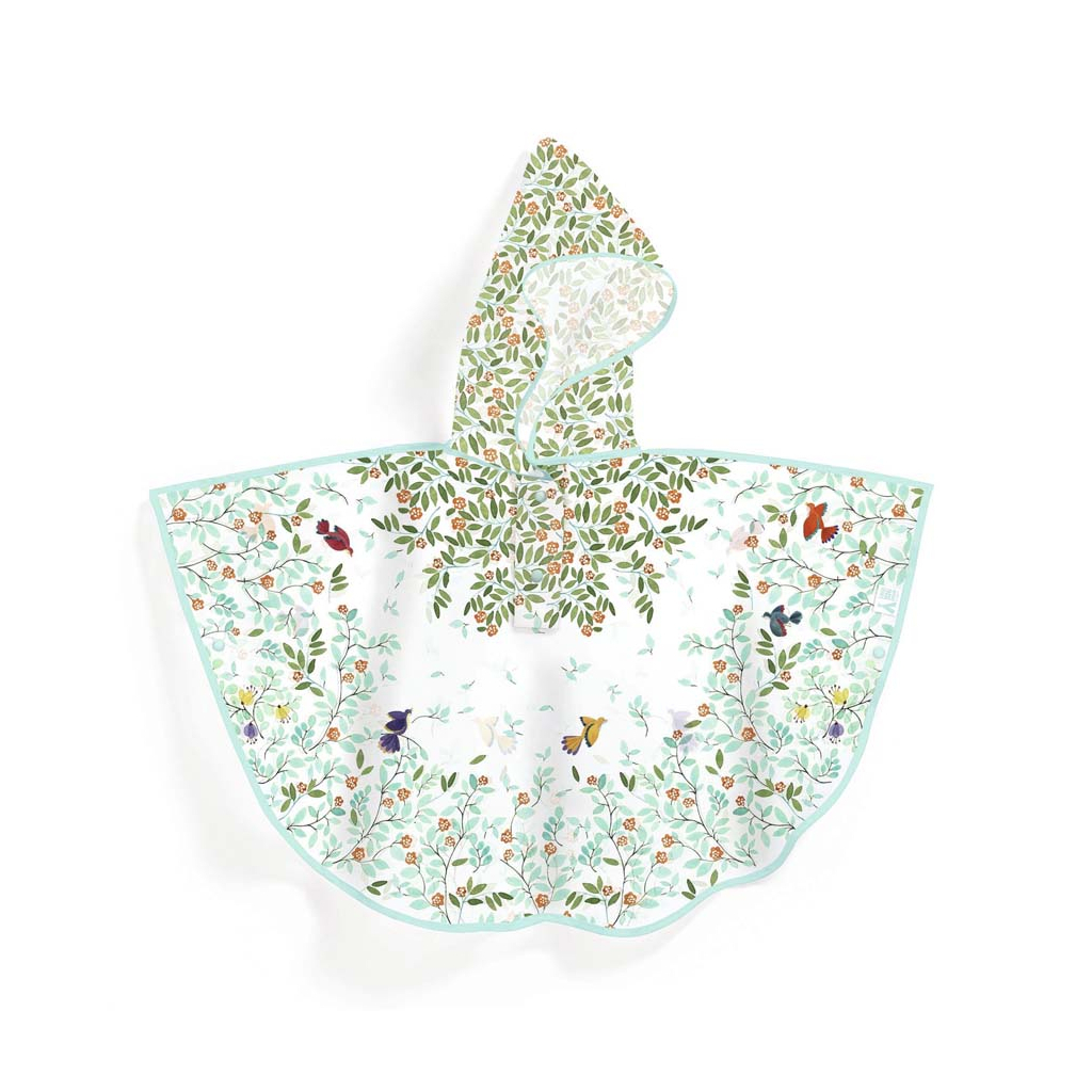 Дощовик дитячий Djeco Квіти і пташки (DD04681) - фото 1 Дощовик дитячий Djeco Квіти і пташки (DD04681) - фото 1