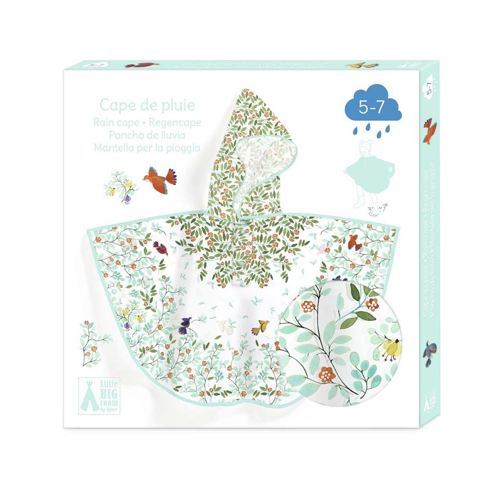 Дощовик дитячий Djeco Квіти і пташки (DD04681) - фото 3 Дощовик дитячий Djeco Квіти і пташки (DD04681) - фото 3