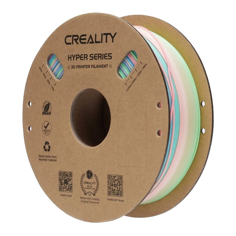 Пластик для 3D-принтера Creality PLA Hyper 1кг, 1.75мм, rainbow long, wild flower (3301010426) - фото 1