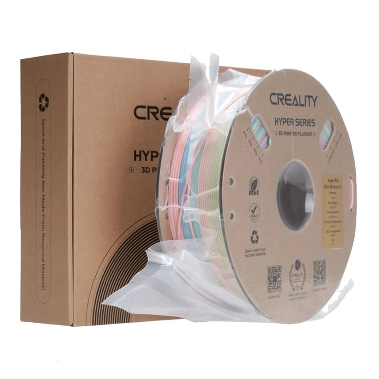 Пластик для 3D-принтера Creality PLA Hyper 1кг, 1.75мм, rainbow long, wild flower (3301010426) - фото 4